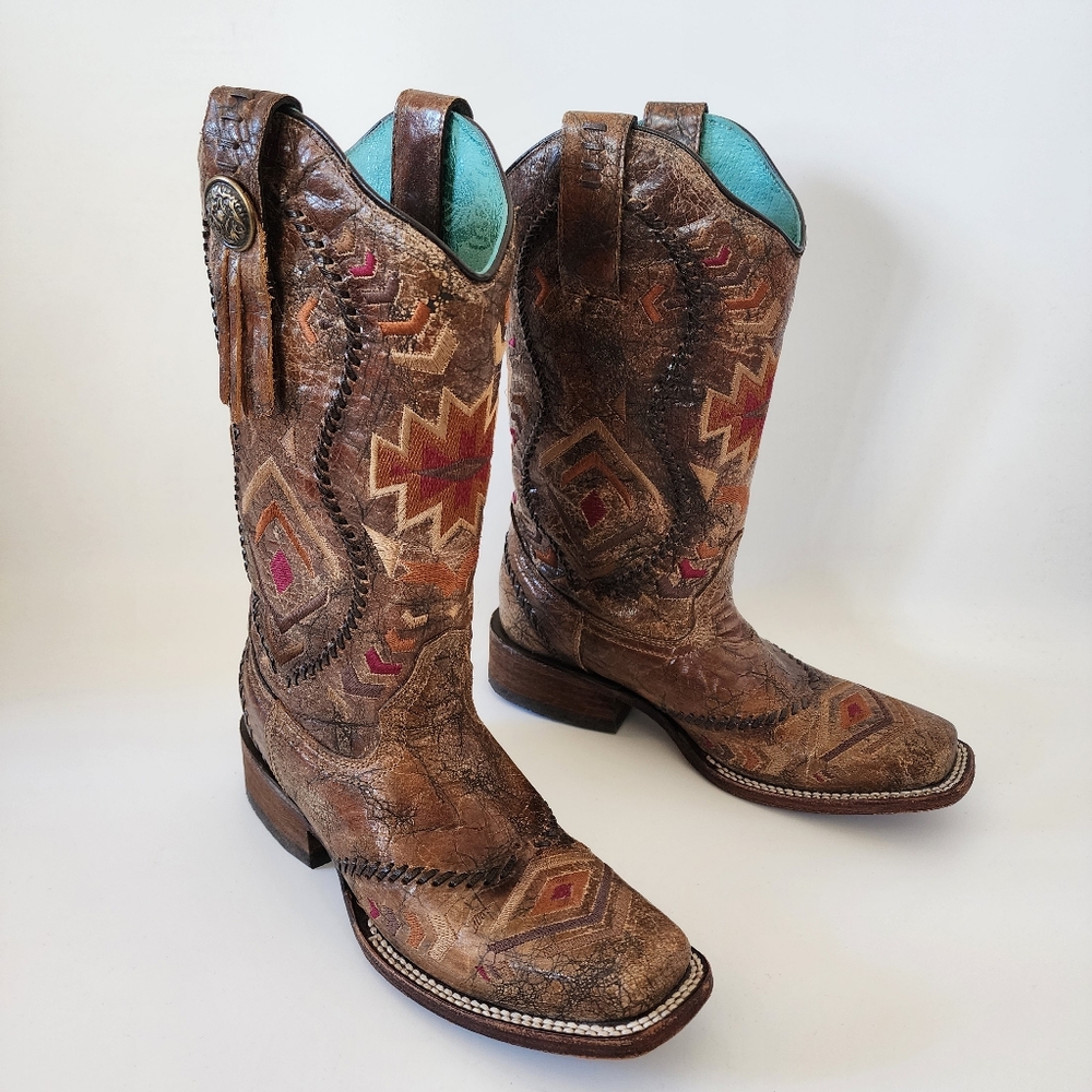 Brown Western Leather Boots